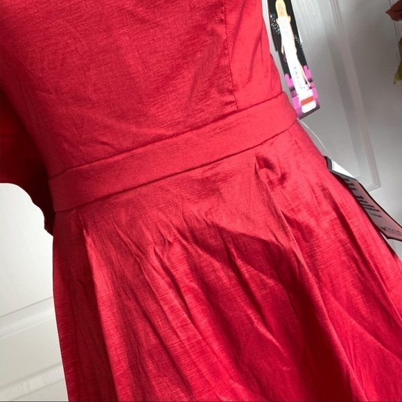 Blondie Nites Textured Satin One Shoulder Dress - Picture 4 of 8